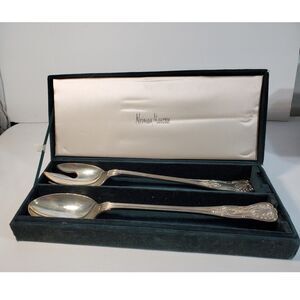 Neiman Marcus Vintage Godinger Silver Plated Salad Serving Set